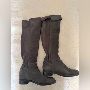 Blondo Dark Gray Over the Knee Boots